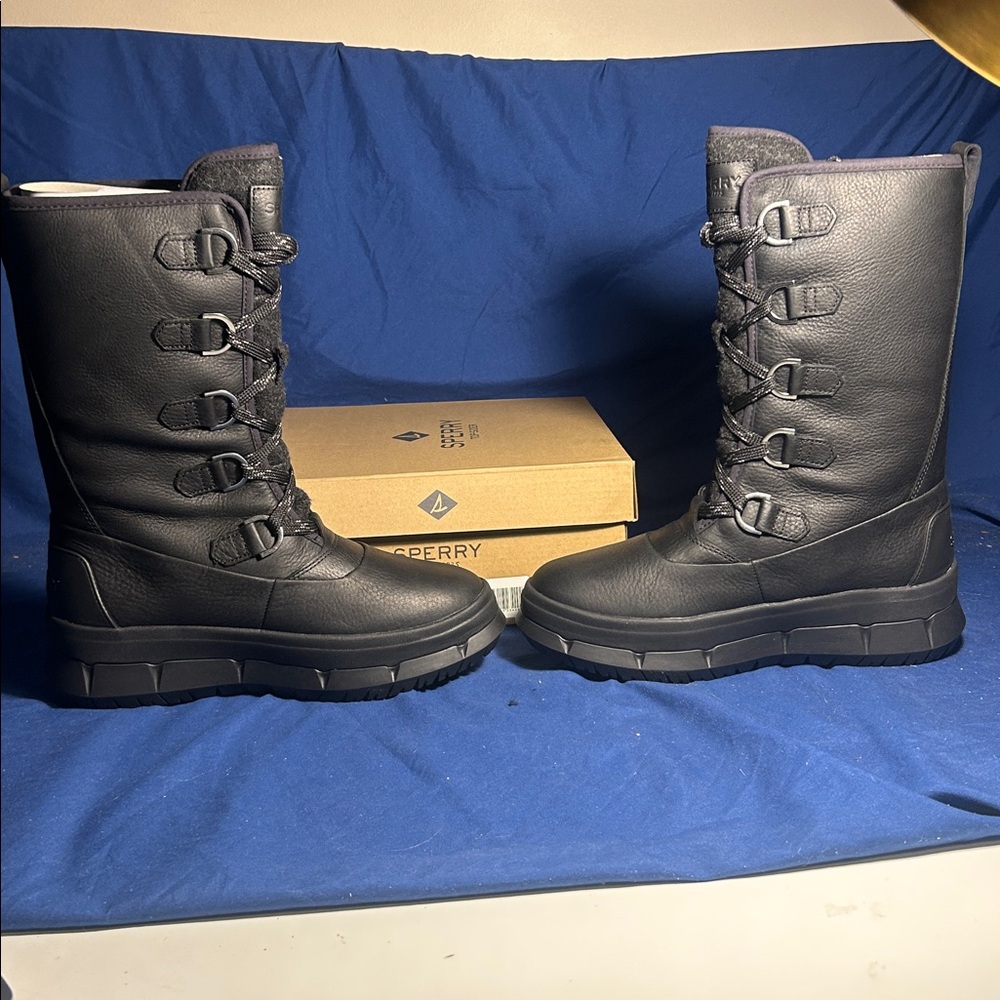 Sperry Black Combat & Moto Boots - Picture 3 of 5
